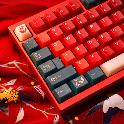 FROST Red Bean Cherry Profile Matte Smooth 173 Keycaps