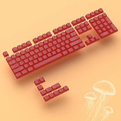 Jellyfish Red MDA PC Translucent Keycaps