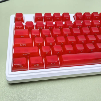 Jellyfish Red MDA PC Translucent Keycaps