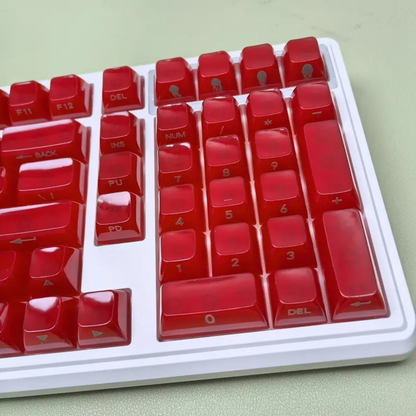 Jellyfish Red MDA PC Translucent Keycaps