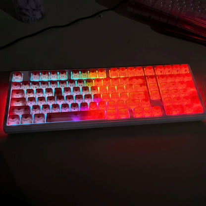 Jellyfish Red MDA PC Translucent Keycaps