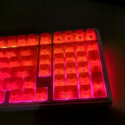 Jellyfish Red MDA PC Translucent Keycaps