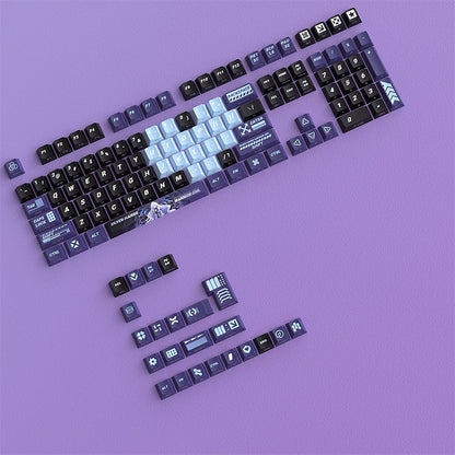 Silver Haired Warrior Girl Dual Legends Side Backlit Cherry PBT Keycap