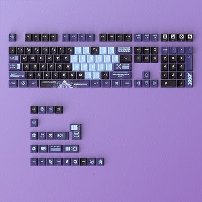 Silver Haired Warrior Girl Dual Legends Side Backlit Cherry PBT Keycap
