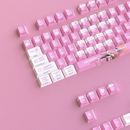 Evangelion Unit-08 Light Neon Genesis Evangelion Dual Legends Side Backlit Cherry PBT Keycaps