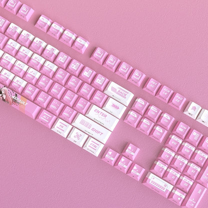 Evangelion Unit-08 Light Neon Genesis Evangelion Dual Legends Side Backlit Cherry PBT Keycaps