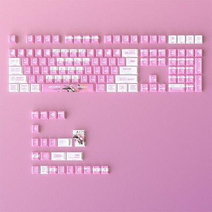 Evangelion Unit-08 Light Neon Genesis Evangelion Dual Legends Side Backlit Cherry PBT Keycaps