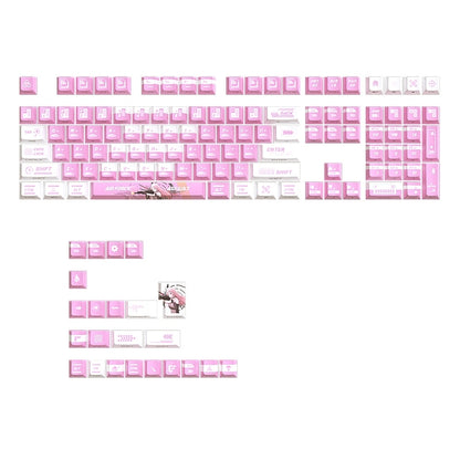 Evangelion Unit-08 Light Neon Genesis Evangelion Dual Legends Side Backlit Cherry PBT Keycaps