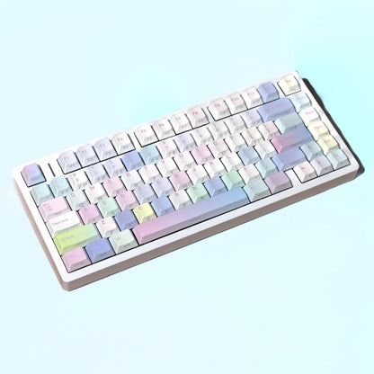 Dreamy Pastel Blocks Top Side Print Cherry Backlit Keycaps
