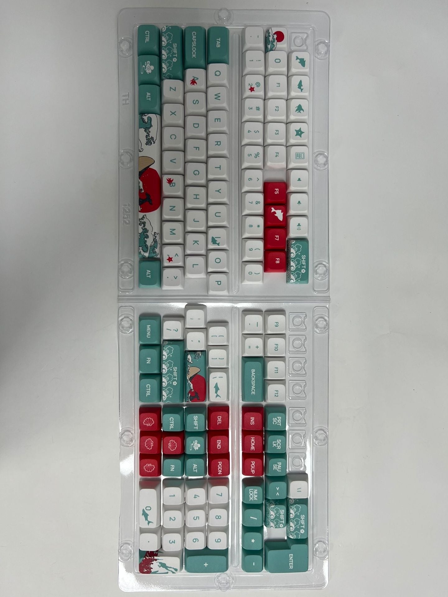 Coral Sea XDA PBT Keycaps