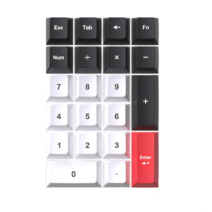21 Keys Numpad Thick PBT Cherry PBT Keycaps