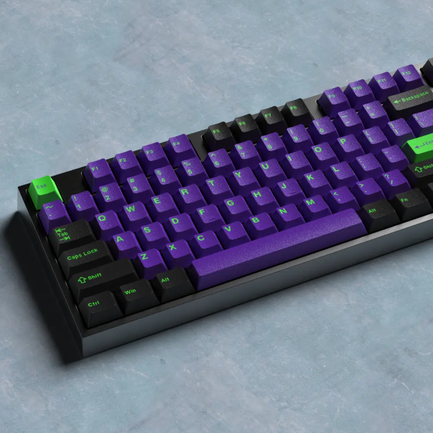 Neon Violet Quality Cherry Doubleshot Keycaps