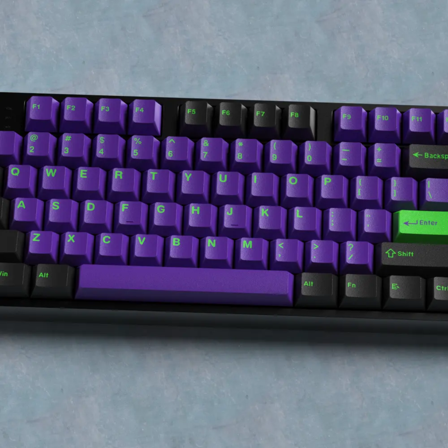 Neon Violet Quality Cherry Doubleshot Keycaps