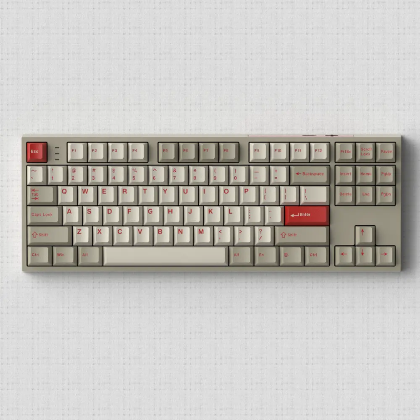 Retro Red Quality Cherry Doubleshot Keycaps