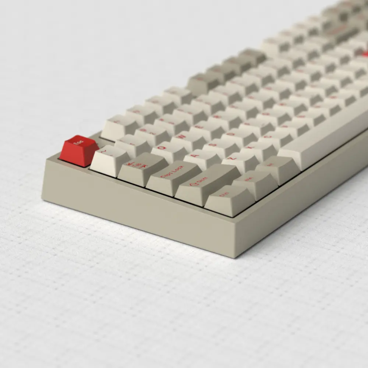 Retro Red Quality Cherry Doubleshot Keycaps