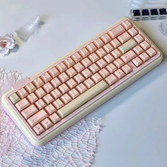 Peach Star Sparking Doubleshot Thick Keycaps