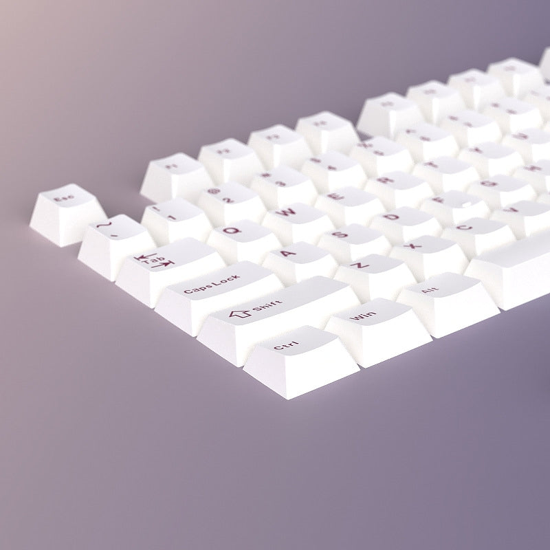 Mecha White Cherry Doubleshot PBT Keycaps