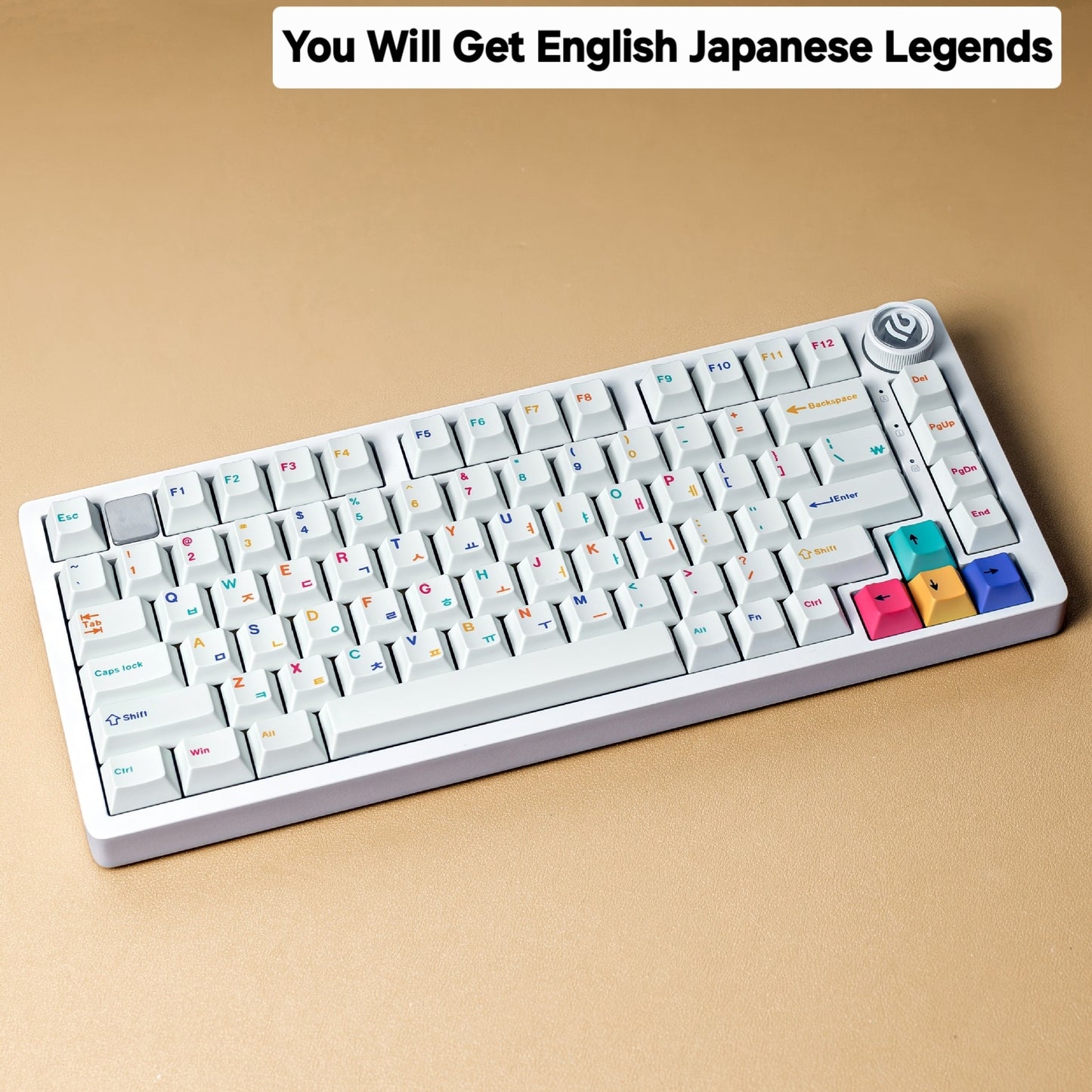 Underworlds Light English Japanese Cherry 1.7mm Thick PBT Keycaps