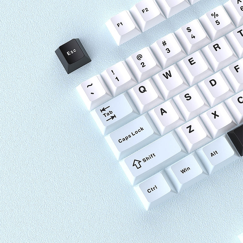 Fresh Blue White Cherry Doubleshot PBT Keycaps