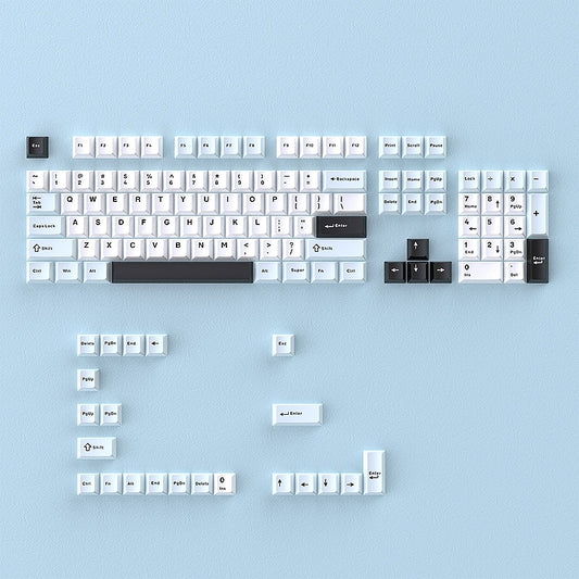 Fresh Blue White Cherry Doubleshot PBT Keycaps