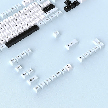 Fresh Blue White Cherry Doubleshot PBT Keycaps