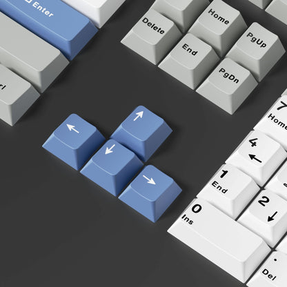 Glacier Slate Cherry Doubleshot PBT Keycaps