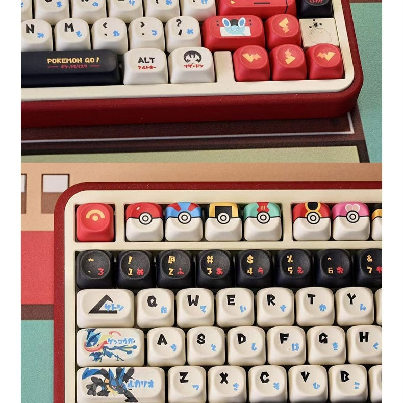 Pokemon Go Moa-Cherry PBT Keycaps