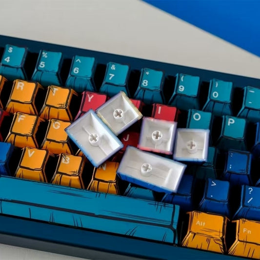 Panels Comics Manga Cherry PBT Keycaps