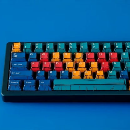 Panels Comics Manga Cherry PBT Keycaps