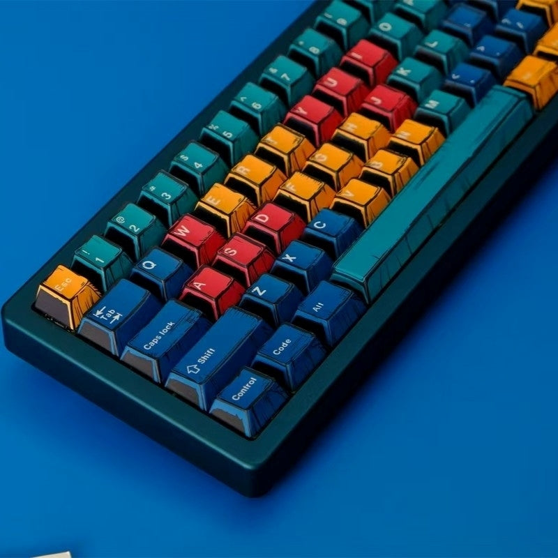 Panels Comics Manga Cherry PBT Keycaps