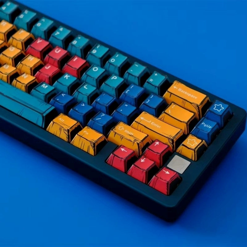 Panels Comics Manga Cherry PBT Keycaps