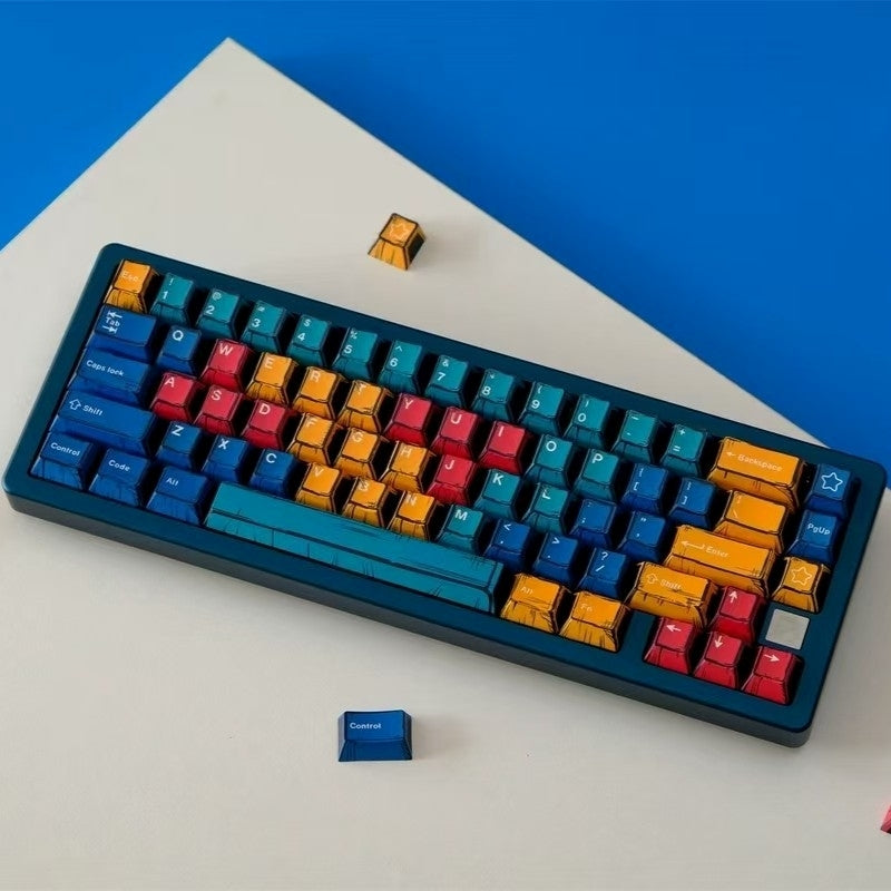 Panels Comics Manga Cherry PBT Keycaps