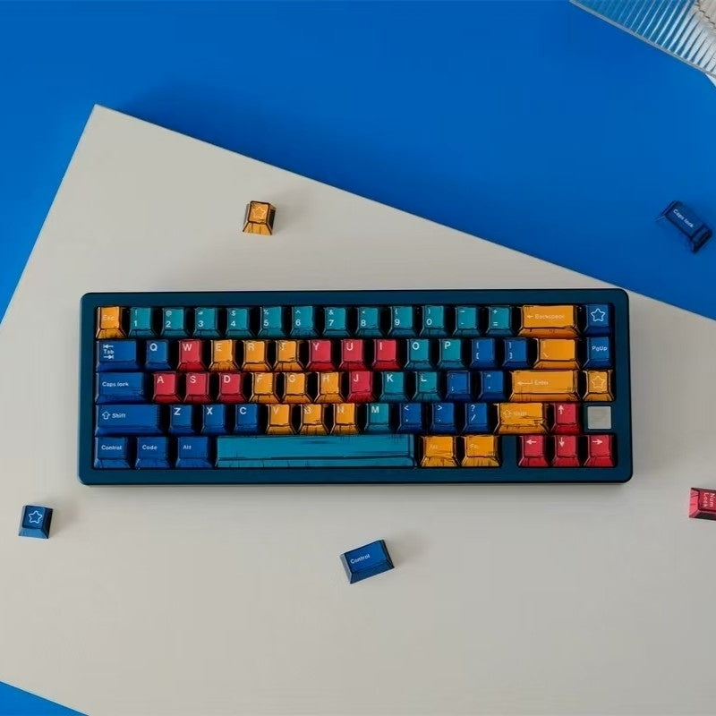 Panels Comics Manga Cherry PBT Keycaps