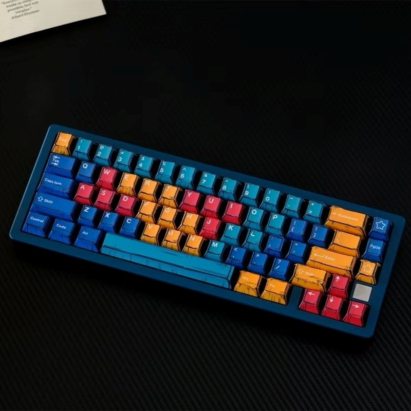 Panels Comics Manga Cherry PBT Keycaps