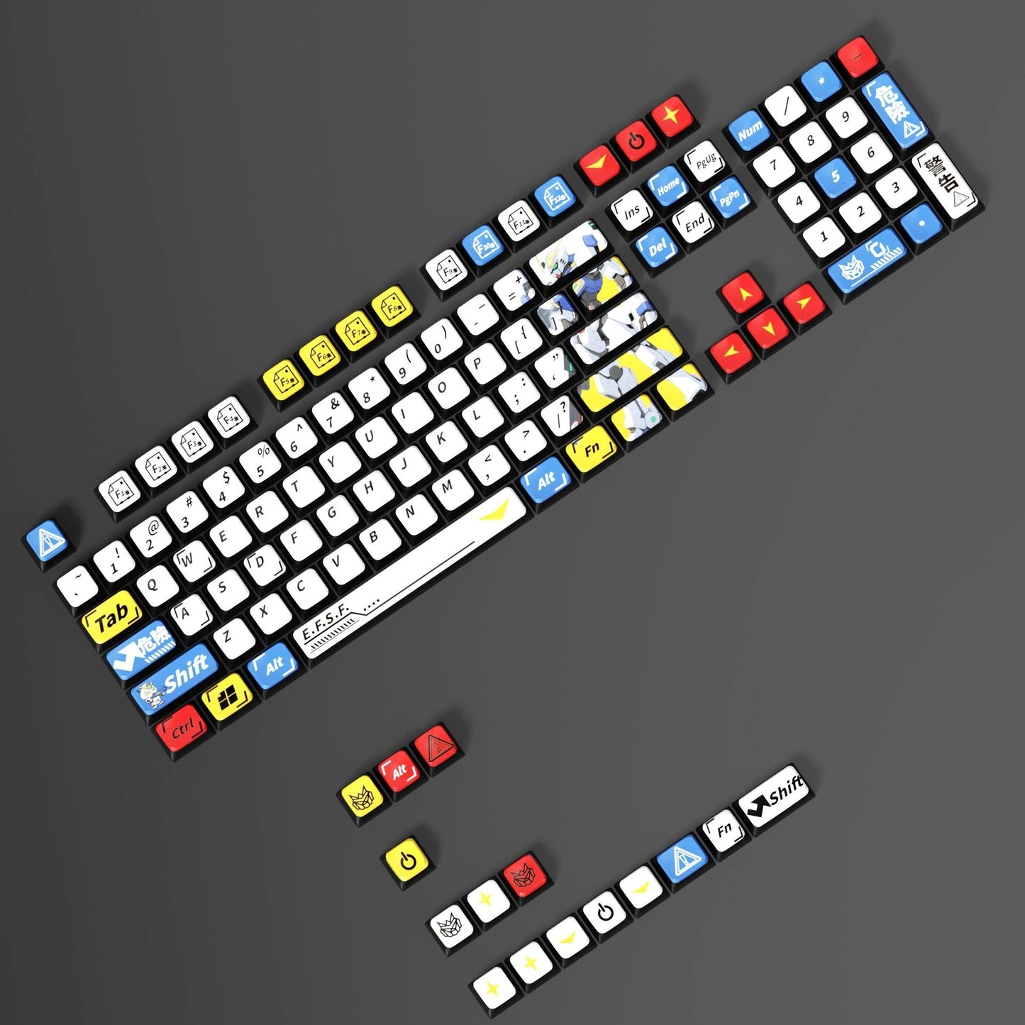 Gundam Robot XDA PBT PC Keycaps