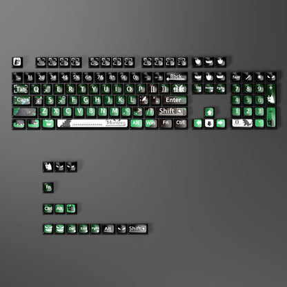 Monster 6 Theme XDA PBT PC Keycaps