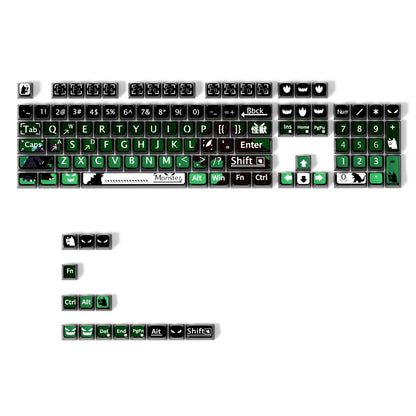 Monster 6 Theme XDA PBT PC Keycaps