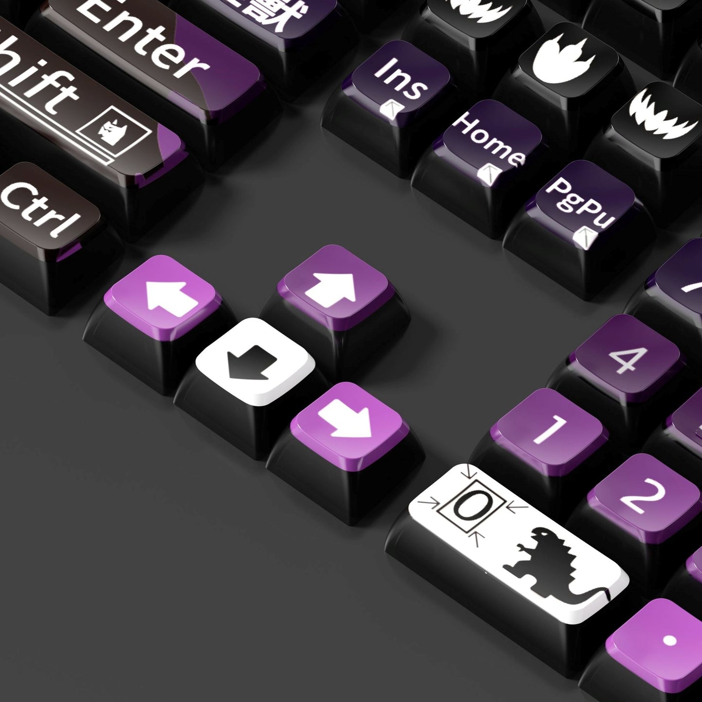 Monster 6 Theme XDA PBT PC Keycaps