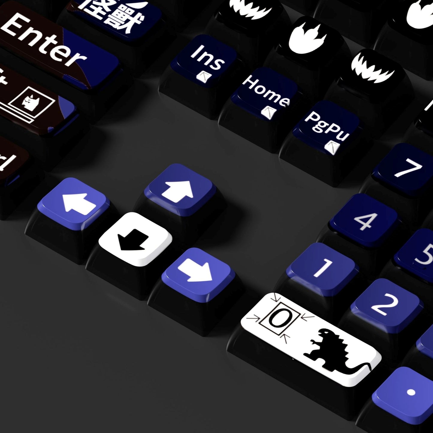 Monster 6 Theme XDA PBT PC Keycaps