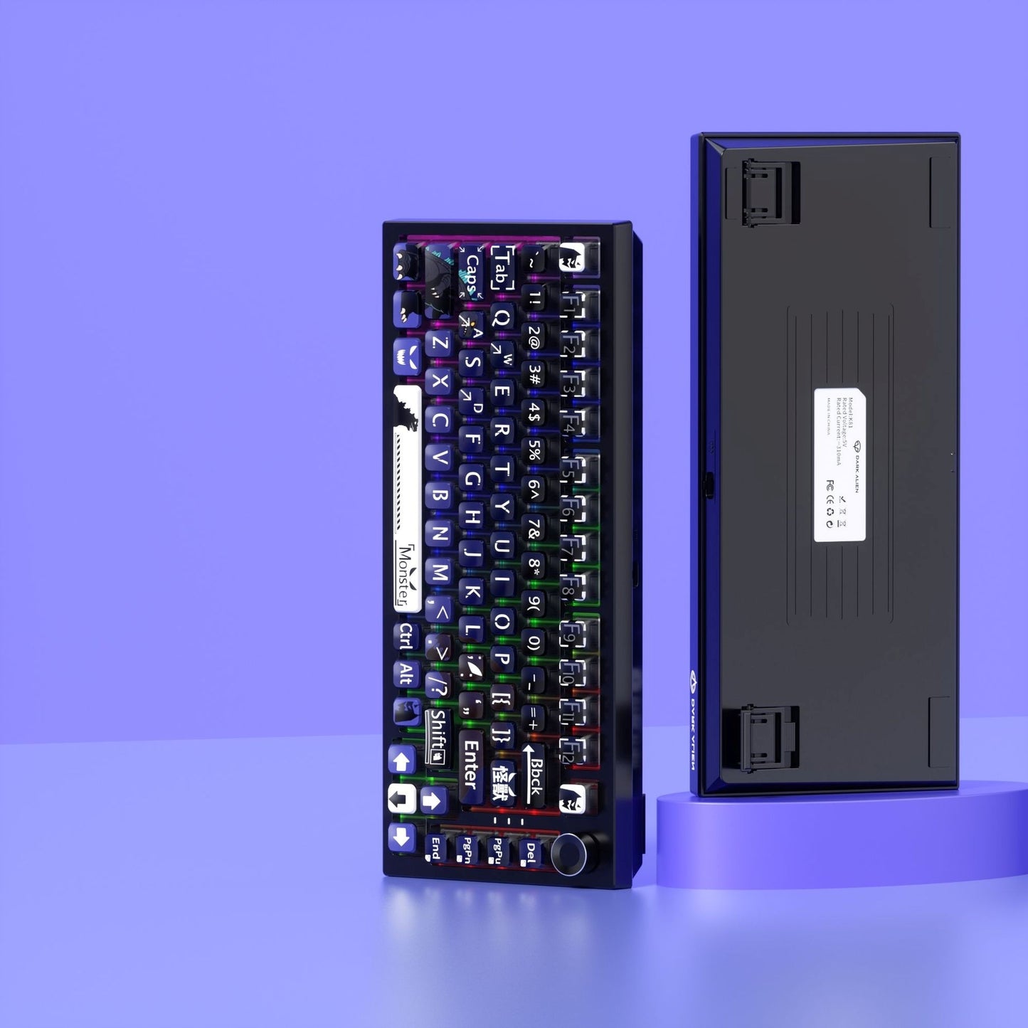 Monster 6 Theme XDA PBT PC Keycaps