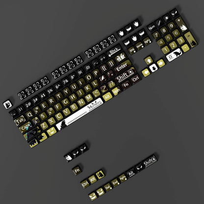 Monster 6 Theme XDA PBT PC Keycaps