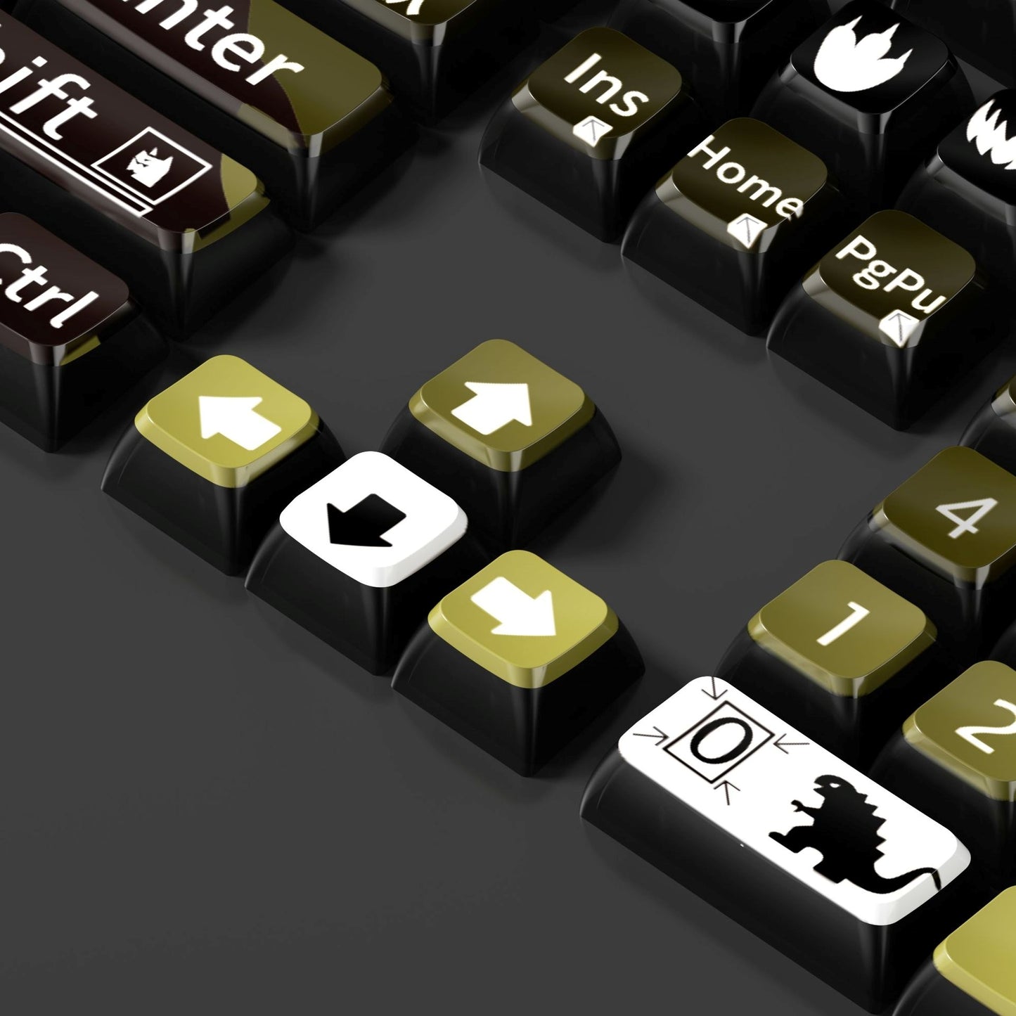 Monster 6 Theme XDA PBT PC Keycaps