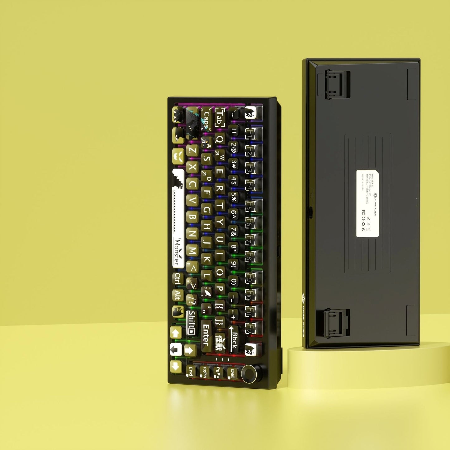 Monster 6 Theme XDA PBT PC Keycaps