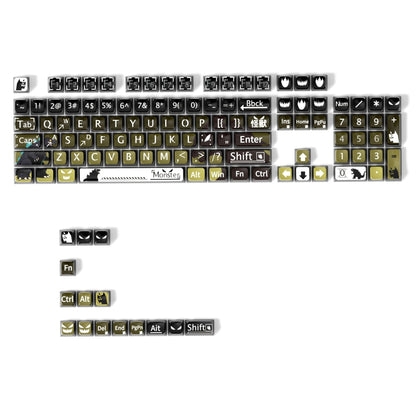 Monster 6 Theme XDA PBT PC Keycaps
