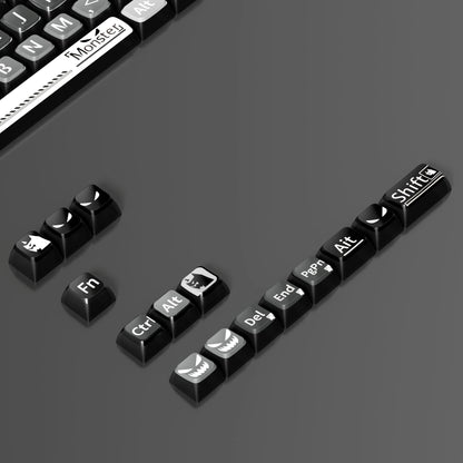 Monster 6 Theme XDA PBT PC Keycaps