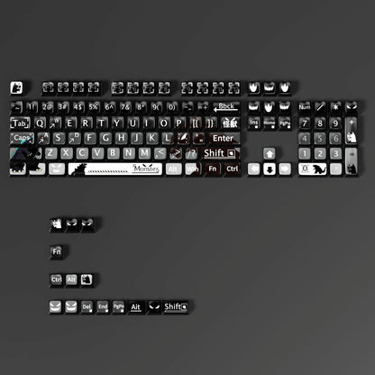 Monster 6 Theme XDA PBT PC Keycaps