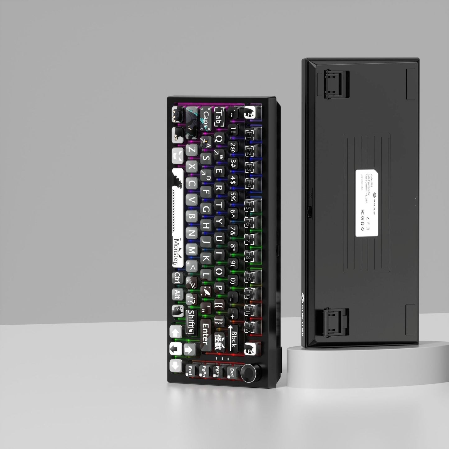 Monster 6 Theme XDA PBT PC Keycaps