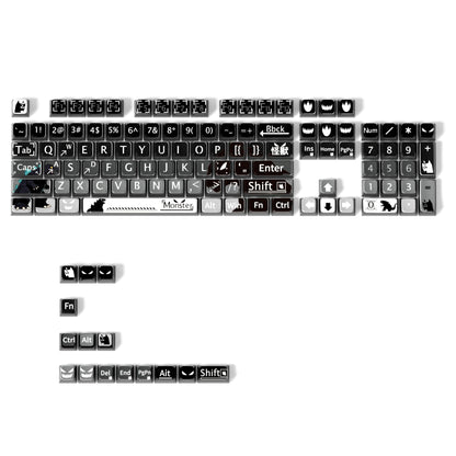 Monster 6 Theme XDA PBT PC Keycaps