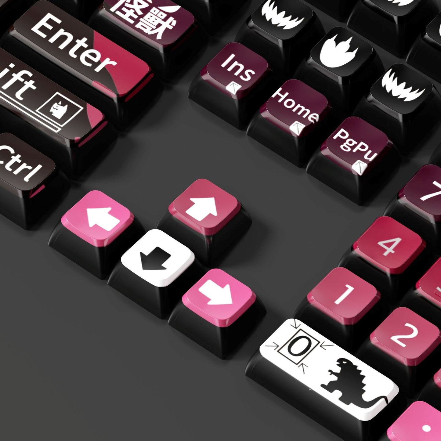 Monster 6 Theme XDA PBT PC Keycaps