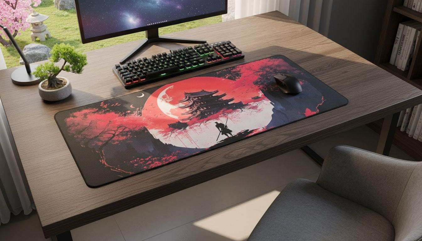 Samurai Red Night Premium Control Surface XXL Deskmat